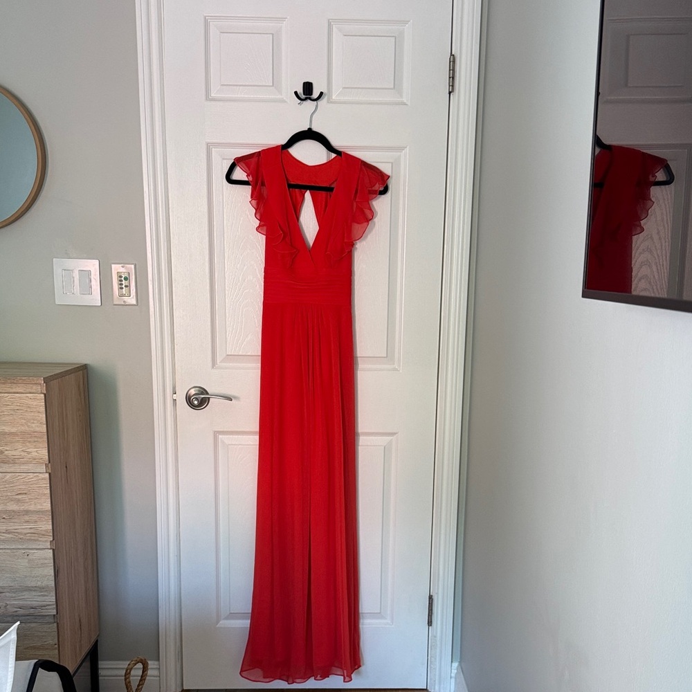 Elegant Red Maxi Dress